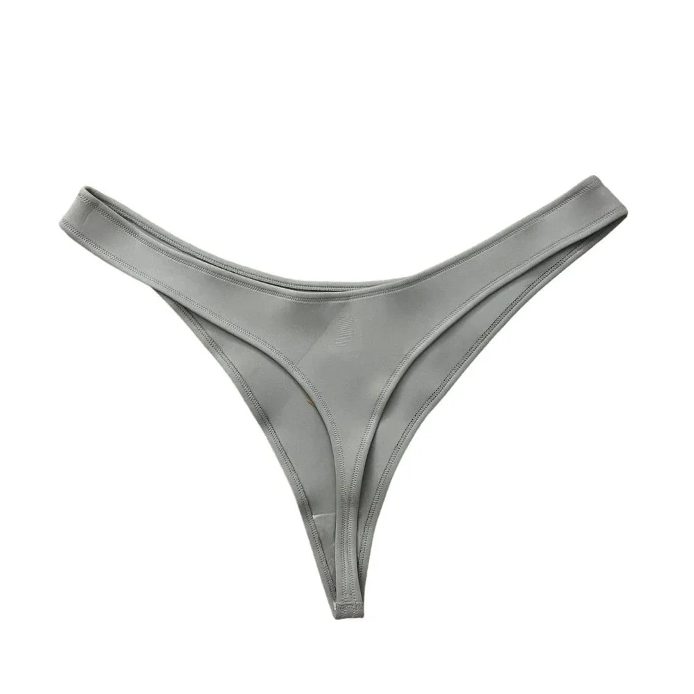 Skims 4X Sport Swim Thong Chrome NWT